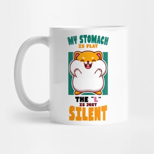 Flat Stomach Cute Hamster Mug